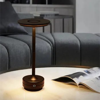 פשוט לחייב מנורת שולחן מסעדה בר מנורת שולחן מנורות שולחן עבור חדר השינה עמעום אווירה רטרו נייד מגע USB מנורת שולחן