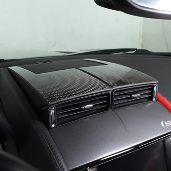 רך סיבי פחמן המכונית שליטה מרכזית אוויר לשקע מסגרת לקצץ מדבקות עבור יגואר F-TYPE 2013-2022 אוטומטי הפנים אביזרים