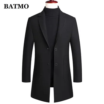 BATMO 2020 הגעה חדשה סתיו&חורף צמר מעיל גברים,גברים, מעילי צמר,BLCPB01