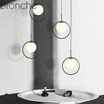 הנורדית המודרנית תליון מנורה שחור תעשייתי Led אורות התלויה לופט עבור סלון חדר שינה מטבח עיצוב הבית מזכוכית גופי