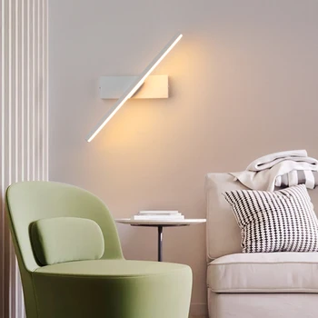 נורדי LED מנורות קיר 330° Rotatable מתכווננת אור זווית קיר אורות הביתה השינה ליד המיטה מראה פמוט קיר AC110V/220V