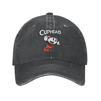 אופנה חדשה כותנה Cuphead כובע בייסבול גברים נשים להתאמה אישית למבוגרים קריקטורה משחק אבא כובע קיץ