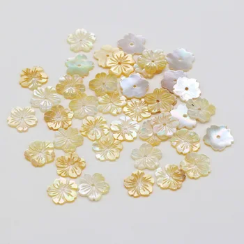 Wholesale30PCS מי ים טבעי מעטפת חמוד פרח תליון חרוז עבור תכשיטים MakingDIY שרשרת צמיד אביזרים קסם Gift13mm