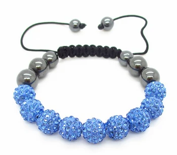 משלוח חינם קליי צמיד ליידי אופנה AAA שמיים כחול שחור המטיט תכשיטים צמיד מתכוונן