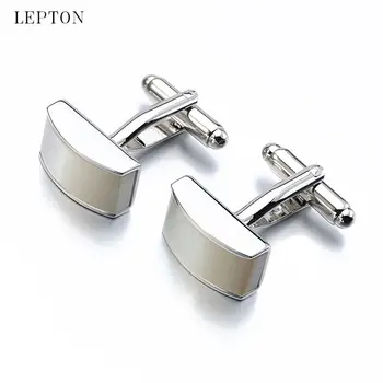 Lepton תכשיטים מעטפת חפתים עבור Mens צרפתית חולצת חפתים חפתים איכות גבוהה מתנה למסיבת Gemelos החתונה חולצת חפתים