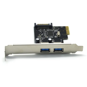 R91A PCI-E ל-USB 3.1 Gen 1 2-Port כרטיס הרחבה PCI Express USB להוסיף כרטיס פנימי רכזת USB Converter עבור שולחן העבודה של מחשב מארח
