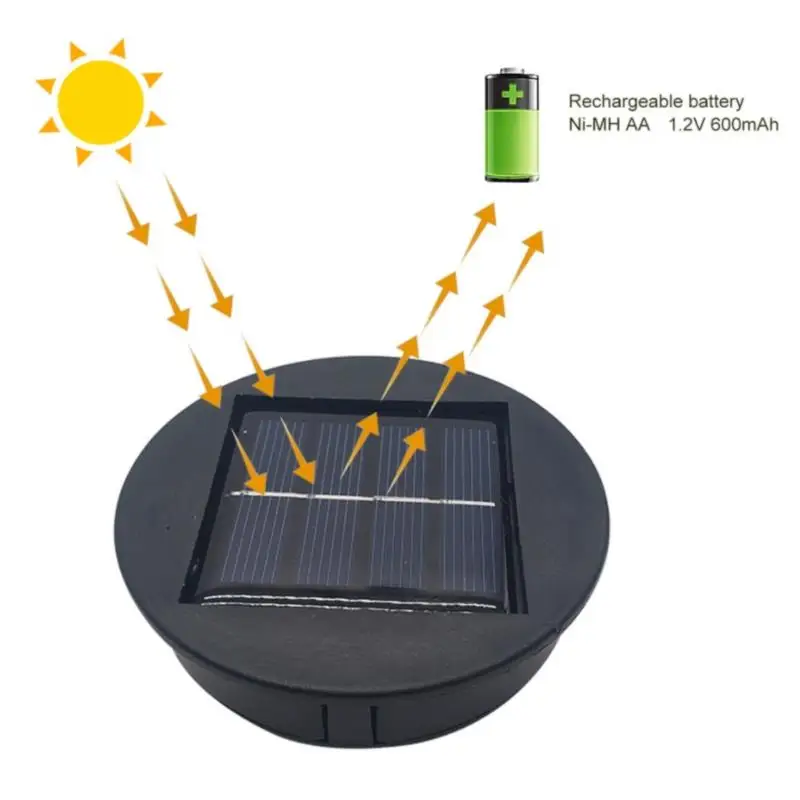1pcs Led מנורה סולרית סוללה קופסת אביזרי גן תלוי פנסים החלפת העליון חיצונית הביתה מסלול מקצועי . ' - ' . 4