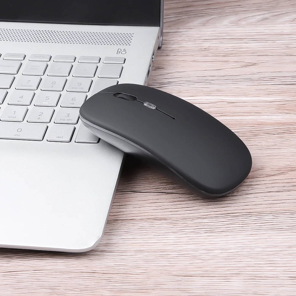 2.4 עכבר אלחוטי G עבור מחשב PC נייד Tablet iPad עם תאורה אחורית RGB עכברים ארגונומיים נטענת USB עכבר גיימר . ' - ' . 4