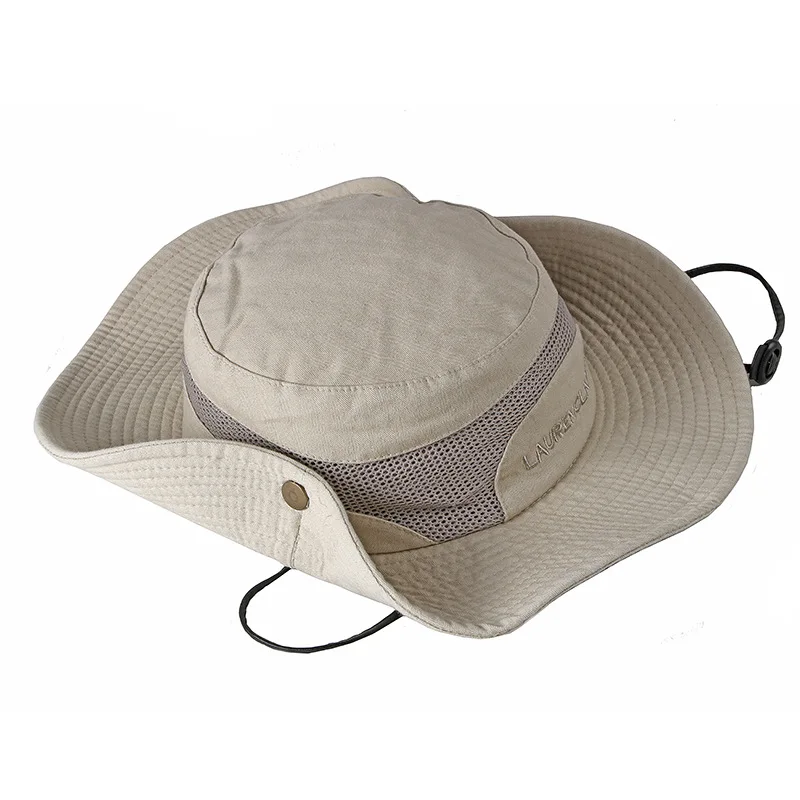 2020 צבא פנמה ספארי הכובע שמש כובעים כובע קיץ גברים, נשים, הסוואה דלי כובע עם שרוך לנשימה דייג קאפ . ' - ' . 3
