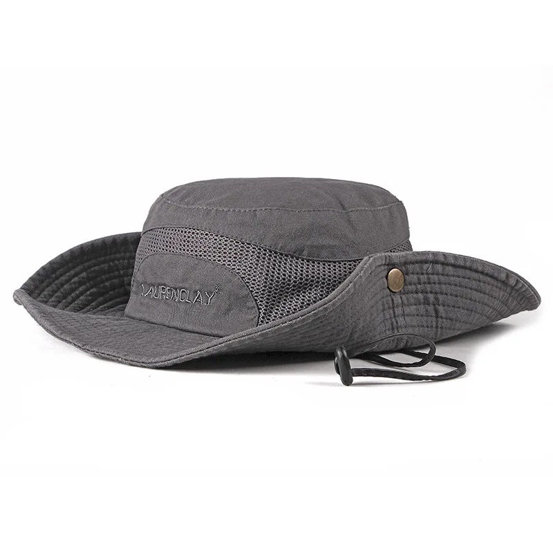2020 צבא פנמה ספארי הכובע שמש כובעים כובע קיץ גברים, נשים, הסוואה דלי כובע עם שרוך לנשימה דייג קאפ . ' - ' . 4