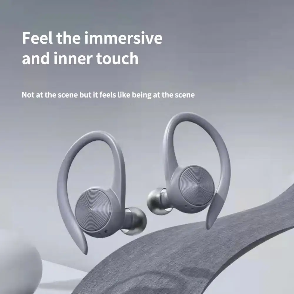 2023 חדש R200/J92 TWS Bluetooth-דיבורית אישית תואמת 5.0 ספורט תלוי האוזן מסוג LED-תצוגה דיגיטלית סטריאו HiFi אוזניות אלחוטיות . ' - ' . 3
