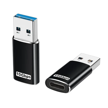 Lingable SuperSpeed USB 3.1 10Gbps סוג C נקבה זכר מתאם סנכרון נתונים 100W טעינה מהירה ממיר USB-C מחבר