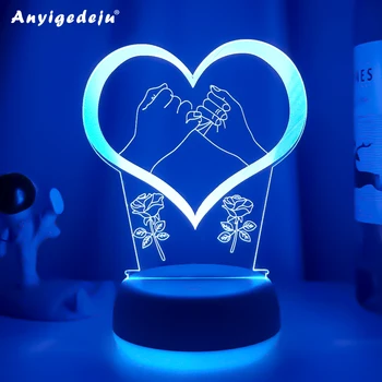 החדש 3D צלחת מנורת LED יצירתי 3D Led אורות ליל חידוש אשליה לילה מנורות 3D אשליה מנורת שולחן בית דקורטיביים