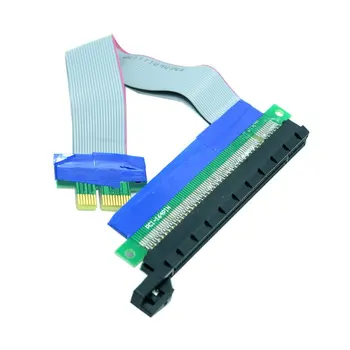 קמה PCI-E pcie PCI-Express PCI Express x1 16x pci-e pcie x1 x16 סיומת להגמיש כבל מאריך ממיר מתאם כרטיס Riser