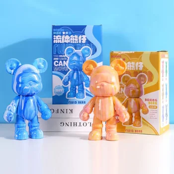 חדשות DIY נוזל דוב לבן ריק יצירתי מצוירים ביד צעצועי פלסטיק צייר גרפיטי מתנות לגברים ונשים