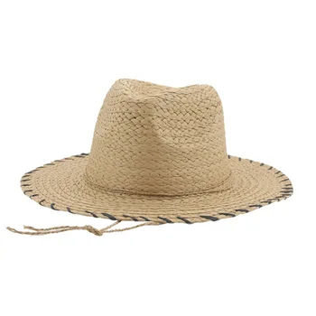 אופנה קש כובע השמש בקיץ כובעי פנמה לגברים נשים החוף הגנה מפני השמש בנות הג ' אז כובעי סומבררו דה Mujer