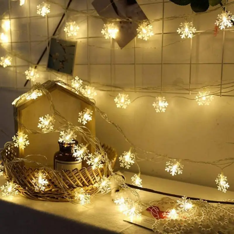 3/1.5 מ ' פתית שלג LED אור יום האהבה קישוט הבית תלוי גרלנד עץ חג מולד תפאורה, קישוט 2023 מתנה לשנה החדשה . ' - ' . 1