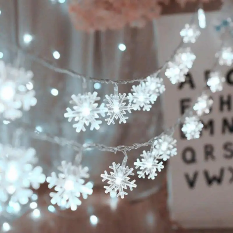 3/1.5 מ ' פתית שלג LED אור יום האהבה קישוט הבית תלוי גרלנד עץ חג מולד תפאורה, קישוט 2023 מתנה לשנה החדשה . ' - ' . 3