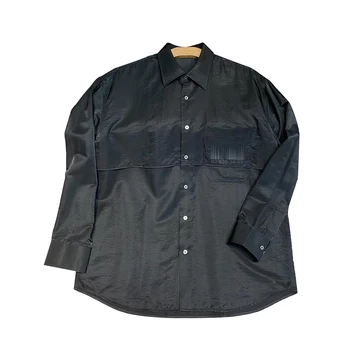 NIGO שחור מודפס חולצת שרוול ארוך Ngvp #nigo6327