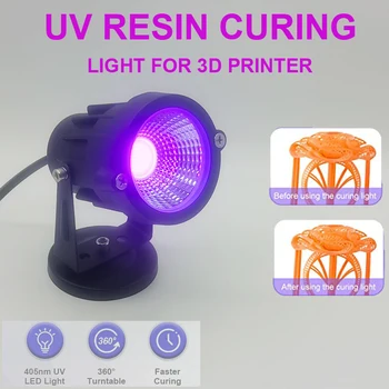 3D מדפסת UV שרף ריפוי אור SLA/DLP/LCD 3D מדפסת לחזק לאור שרף 405nm UV LED עם האיחוד האירופי תקע אמריקאי