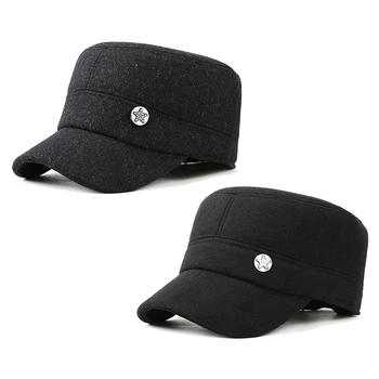 אנשים חמים עבה סתיו חורף כובעי בייסבול זכר ספורט הקסדות כובע Snapback Earflaps אבא כובע כובע עם אוזניים עבור גברים