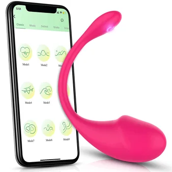 Bluetooth אלחוטית, דילדו, ויברטור לנשים האפליקציה 10 מהירות שליטה מרחוק ללבוש ביצה רוטטת לגירוי צעצועי מין למבוגרים זוגות