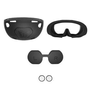עמידות סיליקון כיסוי הפנים ממשק אוזניות מגן פגזים כובעי עדשה רוקר לכסות להגדיר עבור PS VR2 אוזניות T3EB