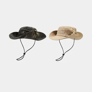 הקיץ חיצונית רקמה הסוואה דיג כובע גברים של ספורט טיפוס הרים השמש מגן כובע נשים הנסיעה של השמש מגן כובע