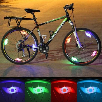 צבע דיבר אור אופני הרים רכב אש הרוח חישוק גלגל אור בגלגל ההגה אור בלילה רכיבה בלילה ציוד רכיבה