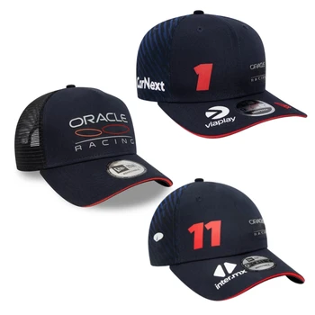 Oracle מירוץ אדום 2023 F1 כובע כובע פורמולה כובע סרג ' יו פרז כובע של גברים ונשים אוהד מגן השמש הכובע