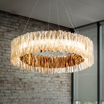 הפוסט-מודרנית אור יוקרה LED בסלון תליון מנורה נורדי איטלקי עם טוויסט תבנית עיצוב חדר השינה חדר האוכל תאורה דקורטיבית