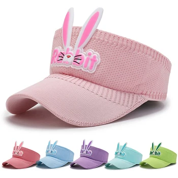 בקיץ כובע ספורט לילדים בנים בנות הגנת UV כובע סרוג השמש כמוסות ריקות העליון מגן טניס כובעי Snapback כובעי לילדים