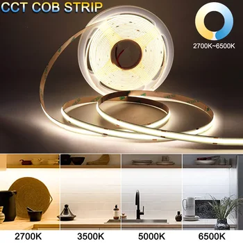 10 מיליון קוב CCT רצועות LED אורות Ultrathin 5 מ 