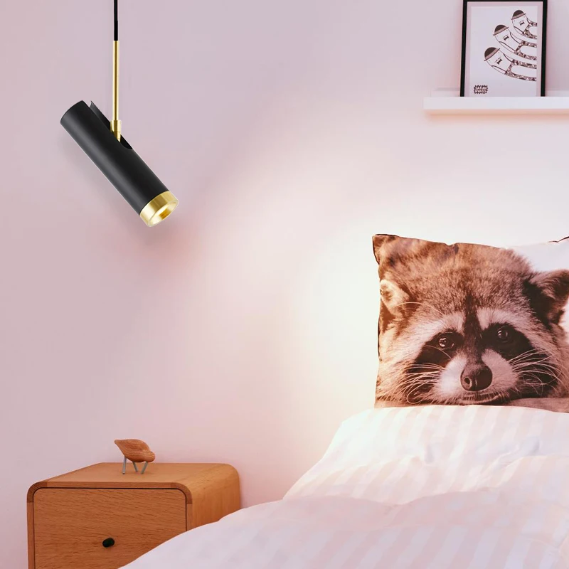 AC220V 5W תליון אור נורת LED זרקור מתכוונן זווית תליון מנורה ליד המיטה מטבח מקורה עיצוב מנורת led Hanglamp . ' - ' . 5