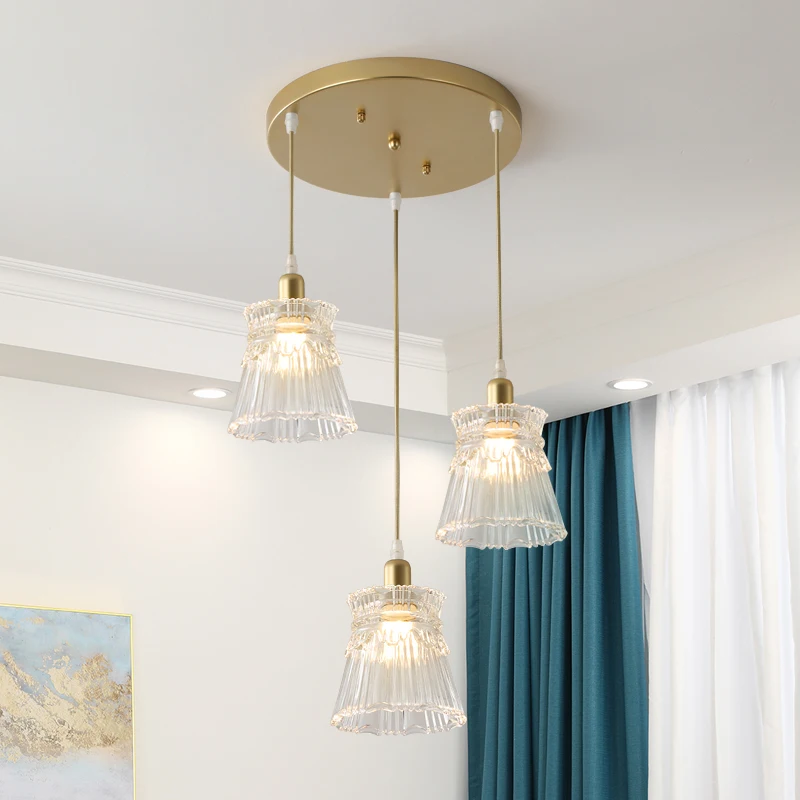 LED מודרנית Glassl תאורה נברשת עבור בית בחדר האוכל המקורה תליון אור עיצוב פשוט המדרגות תליית מנורה שילוב . ' - ' . 0