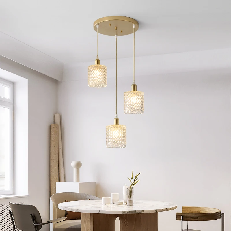 LED מודרנית Glassl תאורה נברשת עבור בית בחדר האוכל המקורה תליון אור עיצוב פשוט המדרגות תליית מנורה שילוב . ' - ' . 1