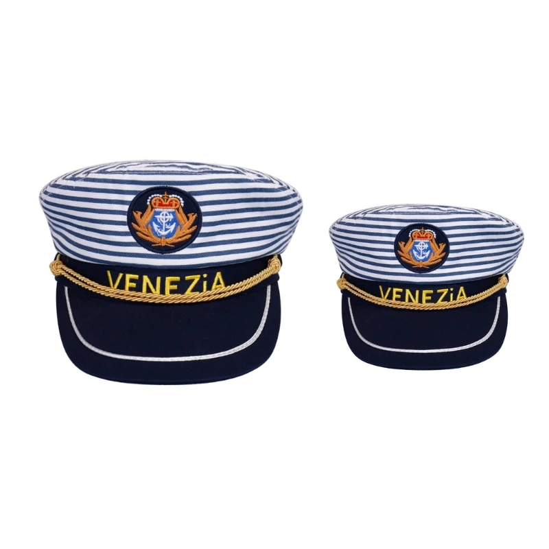 M2EA קפטן כובעים מלח תחפושת אביזר המסכות קישוטים אלגנטיים להתלבש נושא מסיבת מועדון הלילה . ' - ' . 4