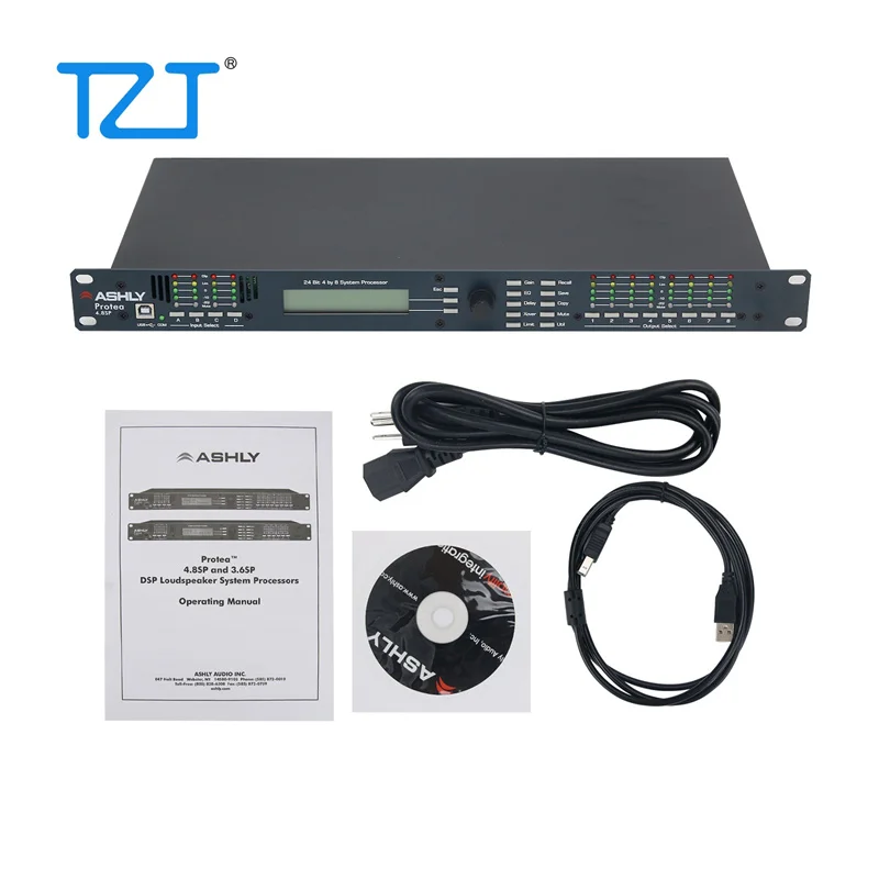 TZT 4.8 SP 110V/220V דיגיטלי DSP Audio Processor התוכנה המקורית 4 קלט 8 פלט מקצועי, מערכת סאונד . ' - ' . 0