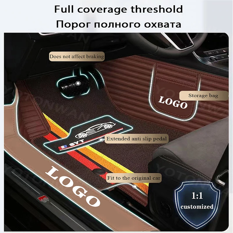 WZBWZX 100％ מותאם אישית עור סלון 7D המכונית מחצלות על המושב ארונה ליאון Ateca Tarraco איביזה אלהמברה טולדו ארונה המכונית-סטיילינג . ' - ' . 3
