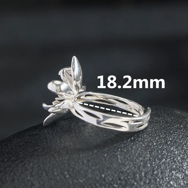 אמיתי סטרלינג 925 תכשיטי כסף פרחים של סחלב טבעת פתוחה לנשים עיצוב מקורי סינית בסגנון וינטג ' נשי אביזרים 2022 . ' - ' . 3