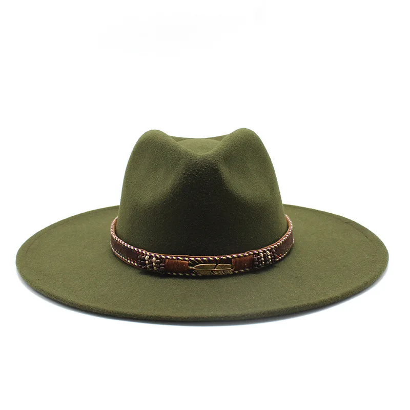 כובעים לגברים יוקרה כובע בוקרים עבור נשים אלגנטי לגברים כובע בריטי גביע חדש פדורה מעצב בוקרת המערבי אביזרים רחב שוליים . ' - ' . 4