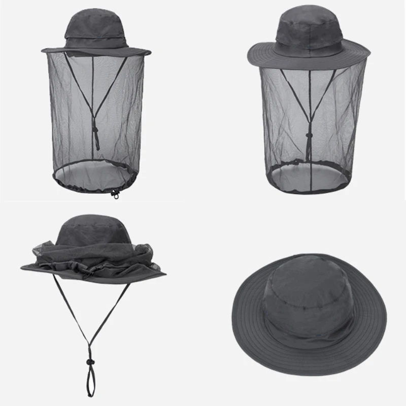 להדפיס את הלוגו לשני המינים חיצוני 360 יתושים הוכחה כובע דיג מטריה כובעי נשים Uv דלי כובע Menquick יבש טיולים כמוסות . ' - ' . 2