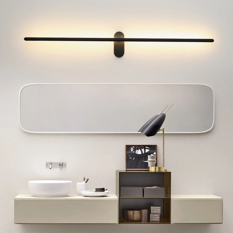 מודרני קיר שחור אור עבור חדר השינה, הסלון נורדית, המסתובב בפינת הקיר אור Luminaire Lampara Iinar במסדרון עיצוב אורות . ' - ' . 2
