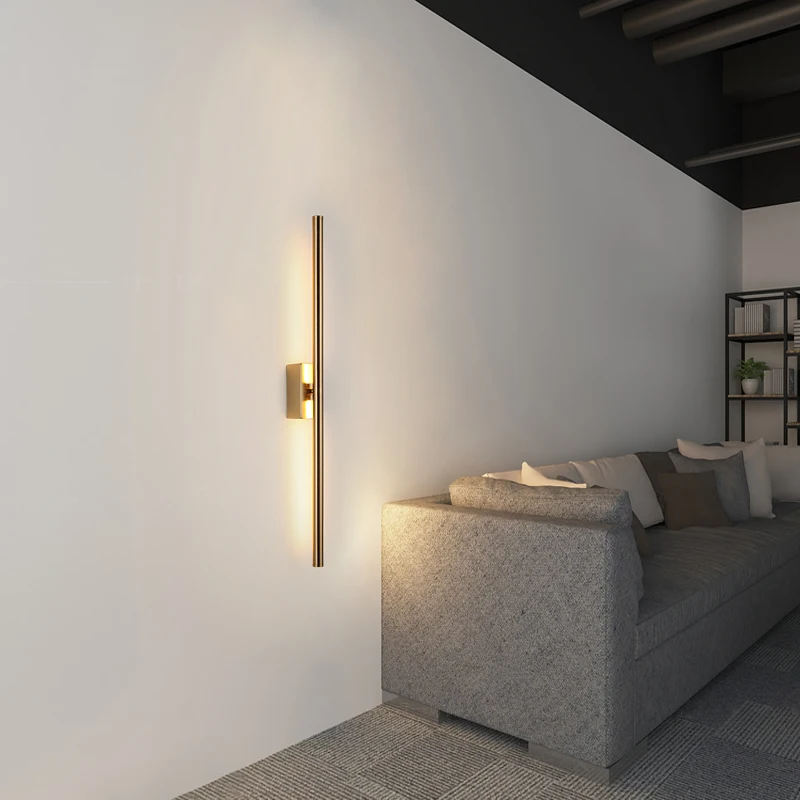 מודרני קיר שחור אור עבור חדר השינה, הסלון נורדית, המסתובב בפינת הקיר אור Luminaire Lampara Iinar במסדרון עיצוב אורות . ' - ' . 4