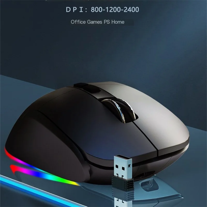 נטענת Bluetooth אלחוטי עכבר ארגונומי 2.4 G אנכי עכברים RGB USB אופטי 6 כפתורים משחקים המשרד Mause עבור מחשב PC . ' - ' . 1