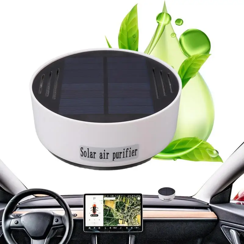 סולארי נייד המכונית מטהר אוויר עם ארומתרפיה, PM2.5 מסנן אנרגית השמש מטהר אוויר עם Ionizer על הפנים המכונית . ' - ' . 0