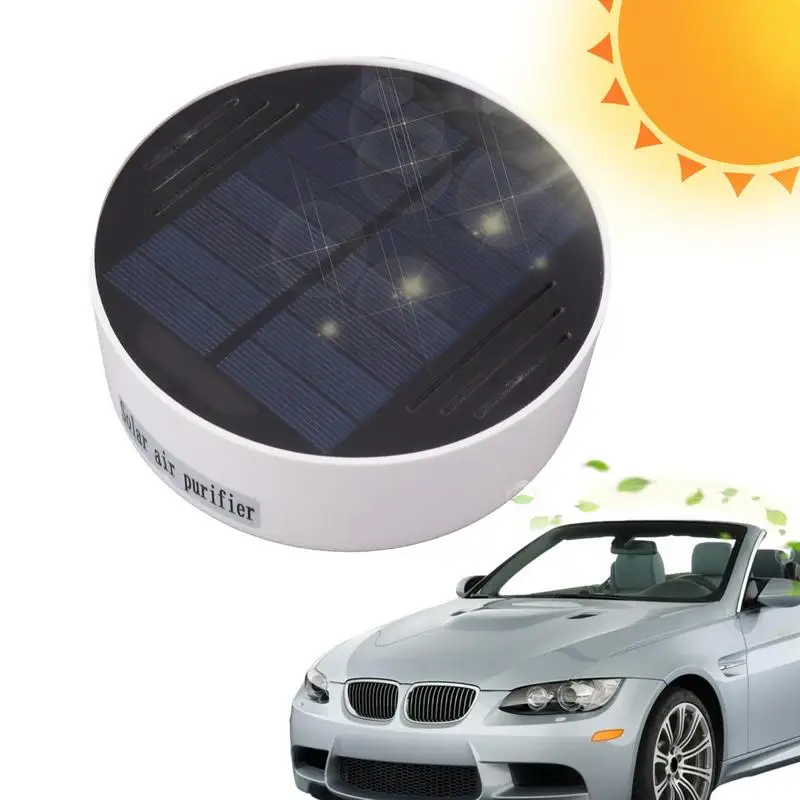 סולארי נייד המכונית מטהר אוויר עם ארומתרפיה, PM2.5 מסנן אנרגית השמש מטהר אוויר עם Ionizer על הפנים המכונית . ' - ' . 4