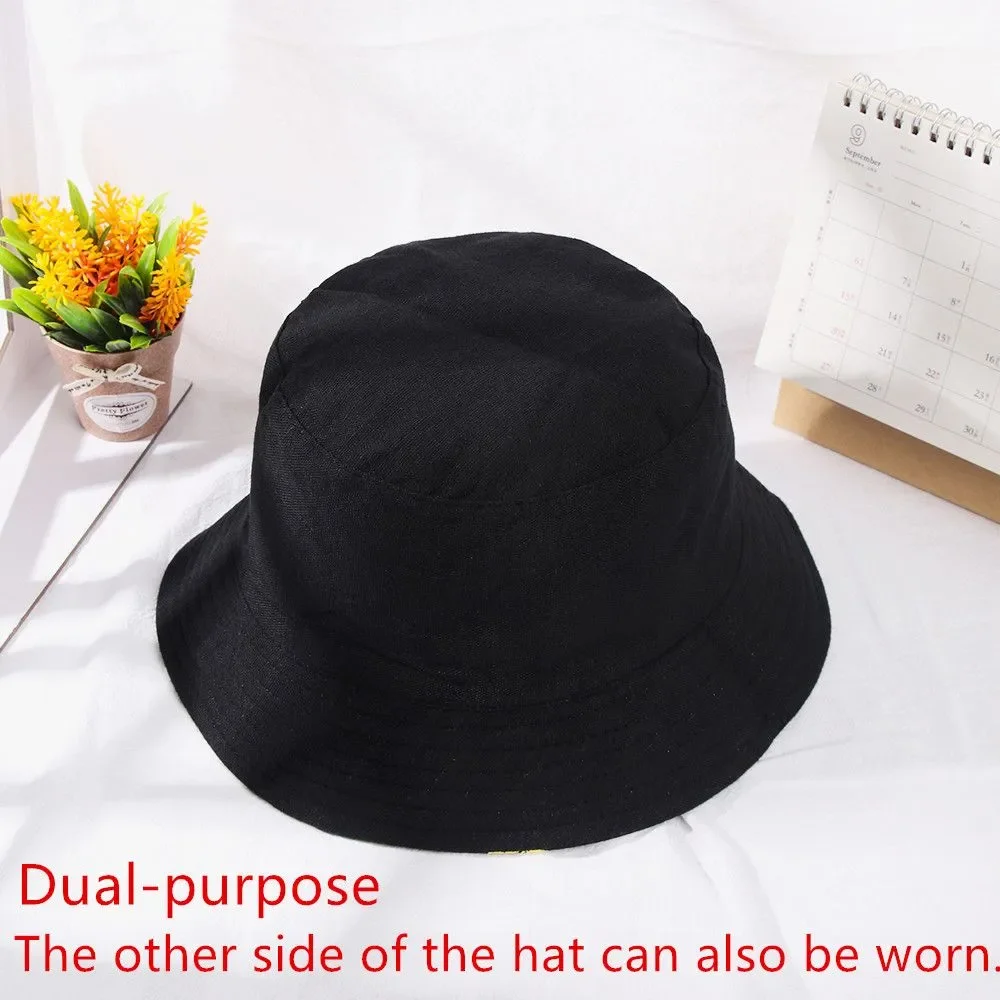 שטחי כותנה דיג כובע היפ הופ כובע מייפל ליף פנמה דלי כובע שמש שטוח העליון דייג כובעי נשים גברים שני כובעים . ' - ' . 4