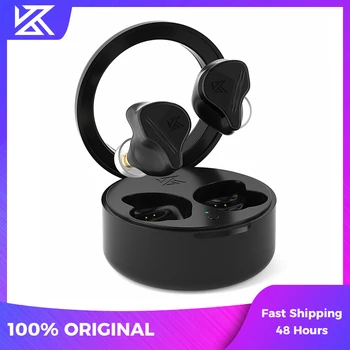 KZ VXS TWS אוזניות Bluetooth תואם-5.2 אלחוטית היברידית HiFi המשחק אוזניות בקרת מגע רעש מבטל אוזניות ספורט