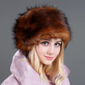 HT2728 עבה חם בכובע פרווה בנות רוסית כובעים עבור נשים חורף כובע נשי Windproof סקי Earflap המחבל כובע רוסי Ushanka הכובע